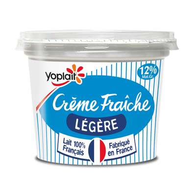 Crème fraîche épaisse légère 12% de MG, Yoplait (450 g)