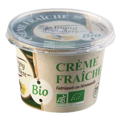 Crème fraîche BIO 35% MG, Isigny Ste Mère (20 cl)