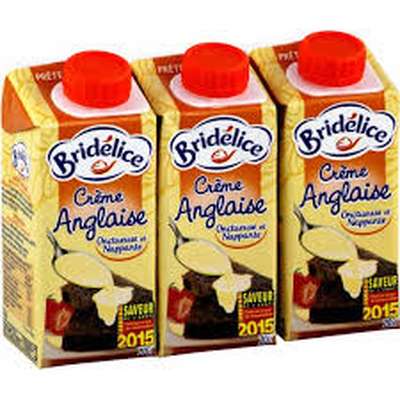 Crème anglaise, Bridélice (3 x 20cl)