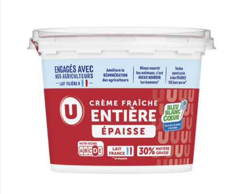 Crème fraîche épaisse 30%mg, U (450 g)