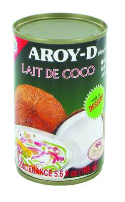 Lait de coco en boîte, Aroy-D (16,5 cl)