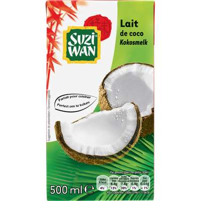 Lait de coco, Suzi Wan (500 ml)