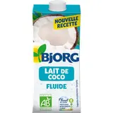 Lait de coco fluide cuisines BIO, Bjorg (200 ml)
