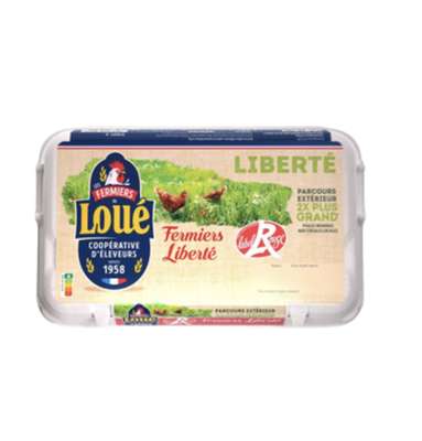 Oeufs Plein air Label Rouge Fermier, Loué (x15)