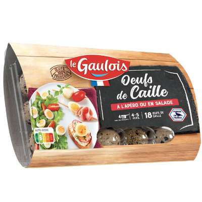 Oeufs crus de caille, Le Gaulois (x 18)