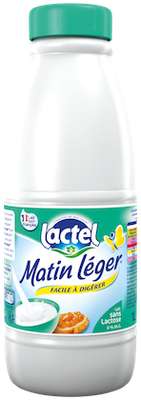 Lait Matin léger facile à digérer 0% MG, Lactel (1 L)