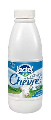 Lait de chèvre UHT demi-écrémé stérilisé, Lactel (50 cl)
