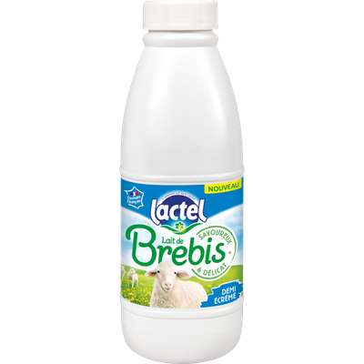 Lait de brebis demi-écrémé, Lactel (1 L)