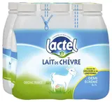 Pack de Lait de chèvre UHT demi-écrémé, Lactel (6 x 1 L)