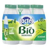 Pack de Lait écrémé 0% MG BIO, Lactel (6 x 1 L)