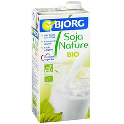 Pack de boisson nature de soja BIO, Bjorg (6 x1 L)