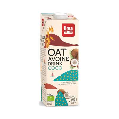 Lait d'avoine et coco BIO, Lima (1 L)