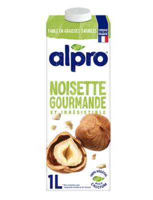 Boisson à base de noisette avec calcium et vitamines ajoutés, Alpro (1 L)