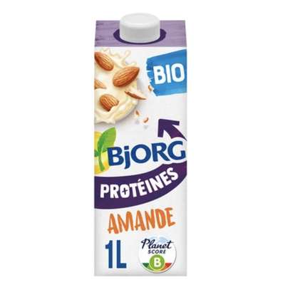 Boisson végétale amande protéines, Bjorg (1L)