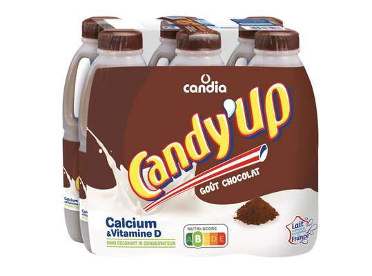 Candy'up au chocolat, Candia (1 l x 6)