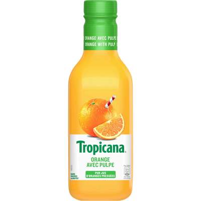 Jus d'orange avec pulpes frais, Tropicana (900 ml)