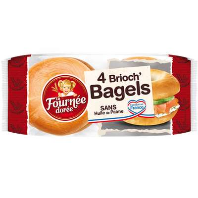 Brioch' bagel, La Fournée dorée (x 4, 300 g)