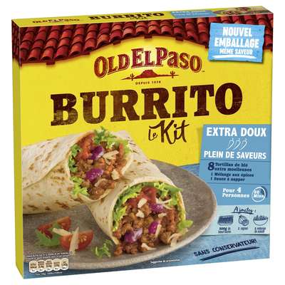 Kit pour Burritos sans piment, Old El Passo (491 g)