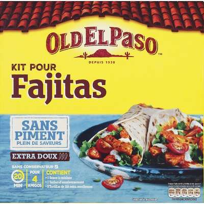 Kit pour fajitas sans piment, Old El Paso (478 g)