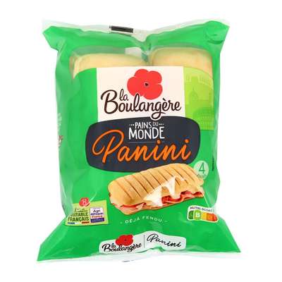 Pains spécial panini, La Boulangère (x 4, 300 g)