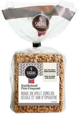 Pain craquant Norvegien - Seigle et son d'épeautre, Sigdal Bakeri (190 g)