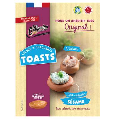 Toasts sésame, Les craquelins de Saint Malo (40 g)