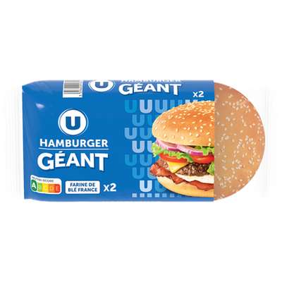 Pain burger maxi, U  (x 2, 165 g)