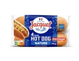 Pains à hot dog nature, Jacquet  (x 4, 240 g)