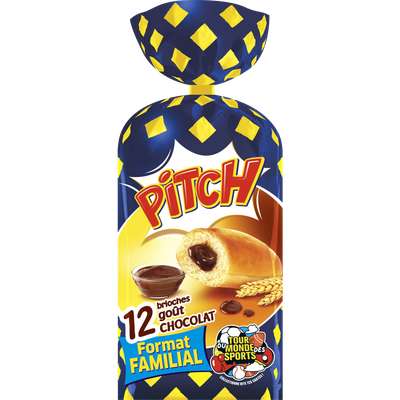 Pitch brioches fourrées au chocolat, Pasquier (x 12, 465 g)