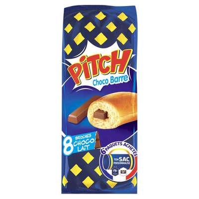 Pitch barre de chocolat au lait, Pasquier (x 8, 320 g)