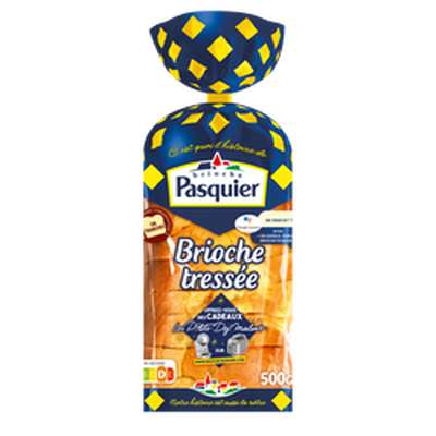 Brioche tressée tranchée, Pasquier (500 g)