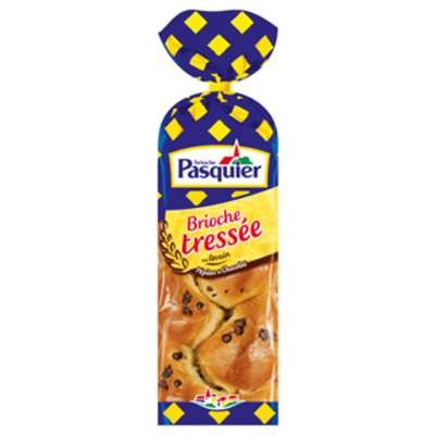 Brioche tressée aux pépites de chocolat, Pasquier (630 g)