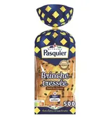Brioche tressée tranchée aux pépites de chocolats, Pasquier (500 g)