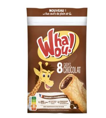 Crêpes fourrées au chocolat, Whaou (x 8, 256 g)