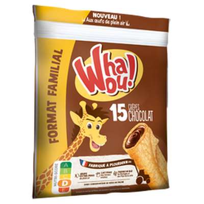 Crêpes chocolat format familial Whaou ( x 15, 480 g)