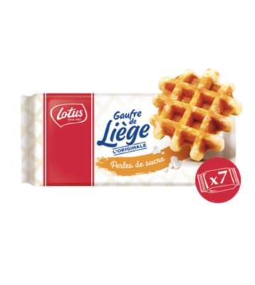 Gaufre de Liège nature, Lotus (x 7, 375 g)