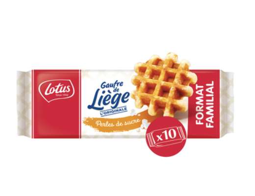 Gaufre de liège nature, Lotus (x 10)