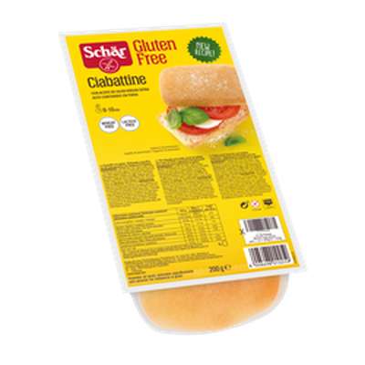 Ciabatta petits pavés précuits sans gluten, Schar (200 g)