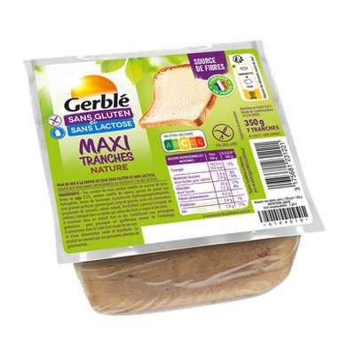 Pain moelleux sans gluten, Gerblé (350 g)