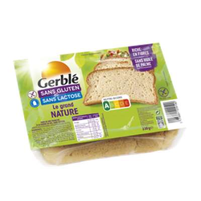 Le grand nature sans gluten, Gerblé (230 g)
