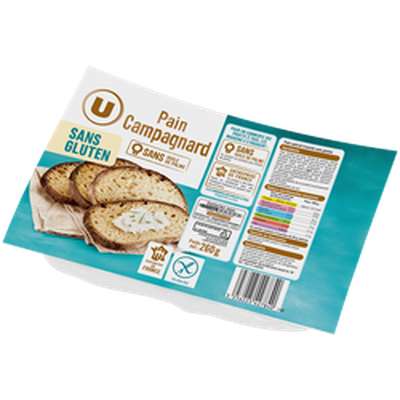 Pain campagnard sans gluten, U (260 g)