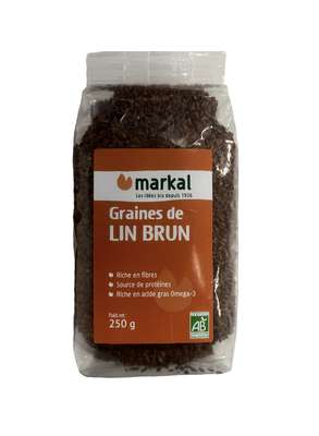 Graine de lin brun BIO, Markal Bio (250 g)