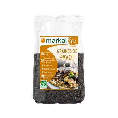 Graine de pavot BIO, Markal Bio (250 g)