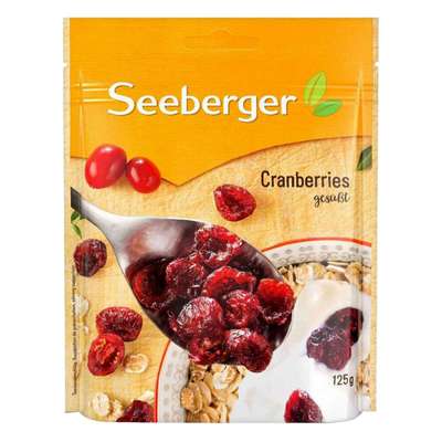 Cranberries séchées, Seeberger (125 g)