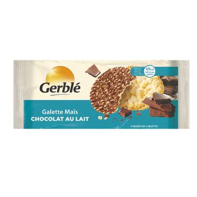Galette maïs chocolat lait, Gerblé (124 g)