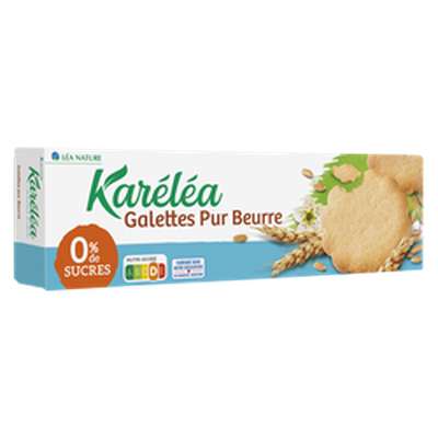 Galettes pur beurre sans sucre, Karéléa (125 g)