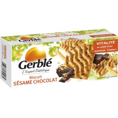 Biscuits au sésame et chocolat, Gerblé (200 g)