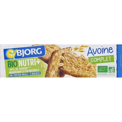 Biscuit avoine nature BIO, Bjorg (130 g)