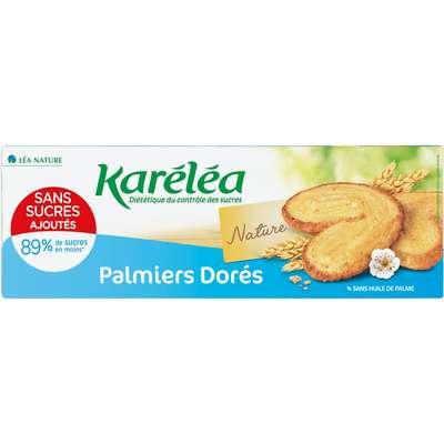 Biscuits palmiers sans sucres, Karelea  (100 g)
