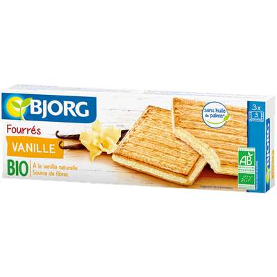 Fourrés vanille BIO, Bjorg (225 g)